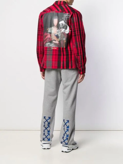 Off-white Arrows Printed Track Pants In Grey