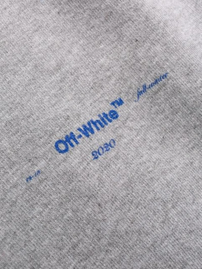 Off-white Arrows Printed Track Pants In Grey