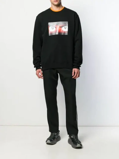 MSGM HOLLY & BENJI PRINT SWEATSHIRT - 黑色