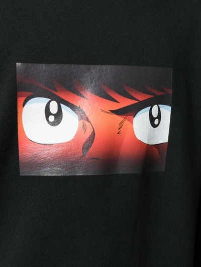 Shop Msgm Holly & Benji Print Sweatshirt In Black