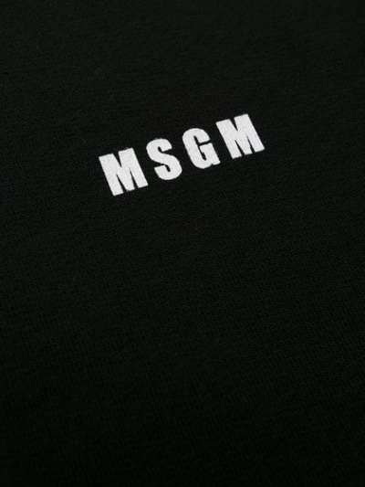 Shop Msgm Holly & Benji Print Sweatshirt In Black
