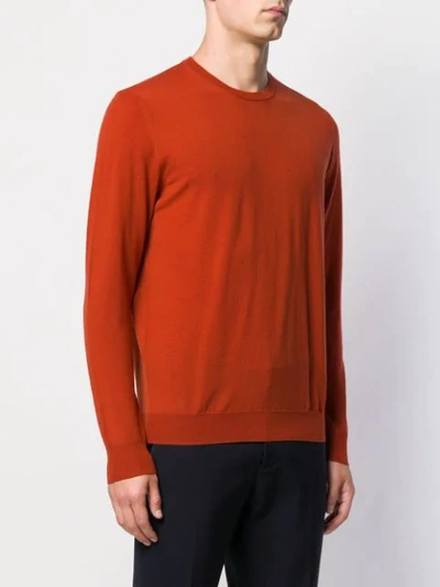 Shop Drumohr Knitted Sweatshirt In Orange