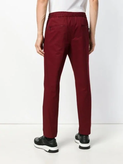 Shop Dolce & Gabbana Drawstring Track Pants In Red