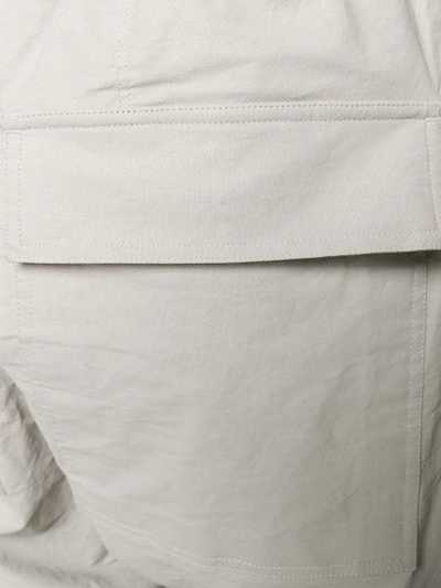 Shop Rick Owens Dropped Crotch Trousers In Neutrals