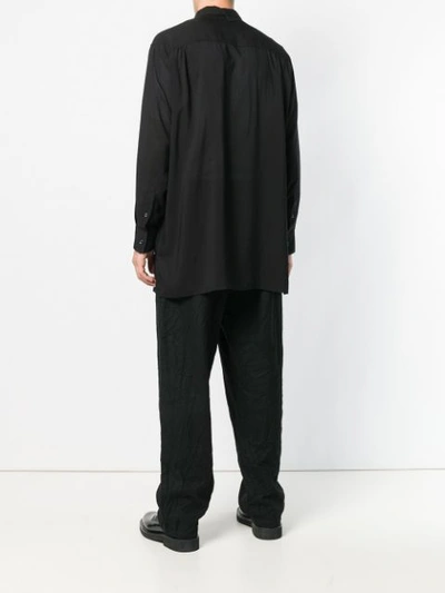 Shop Yohji Yamamoto Long Shirt - Black