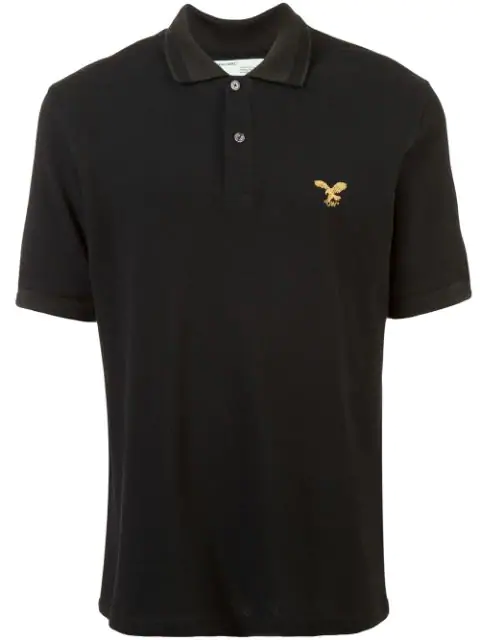 Off-white Bird Logo Polo Shirt In Black 