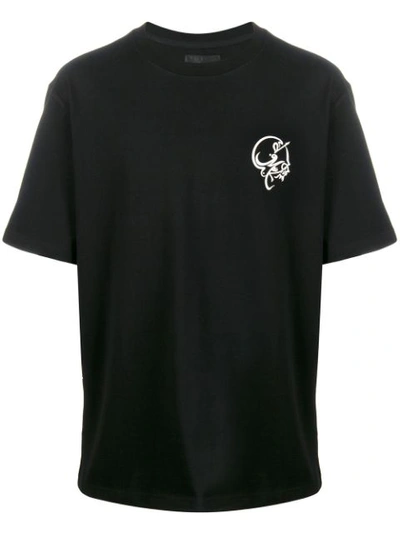 Shop D.gnak By Kang.d Logo Printed T-shirt In Black