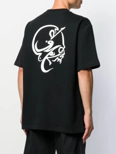 Shop D.gnak By Kang.d Logo Printed T-shirt In Black