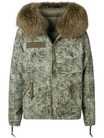 Shop Mr & Mrs Italy Padded Hooded Jacket In Green