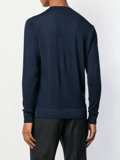 Shop Entre Amis Round Neck Sweater - Blue