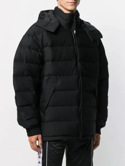 Shop Y-3 Hooded Padded Jacket In Black