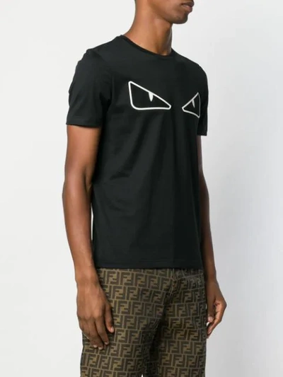 Shop Fendi Bag Bugs T-shirt In Black