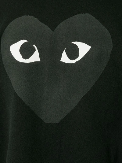 Shop Comme Des Garçons Play Heart Logo Track Jacket In Black