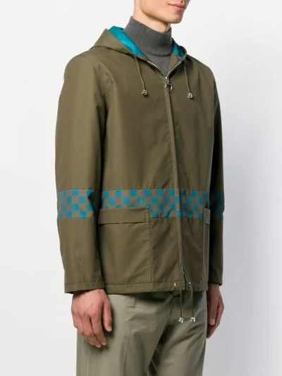 Shop Anglozine Pause Hooded Parka Coat In Green