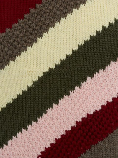 Jw Anderson Chunky Stripe Jumper In Red