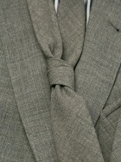 Shop Thom Browne Classic Two-piece Suit With Tie In Grey