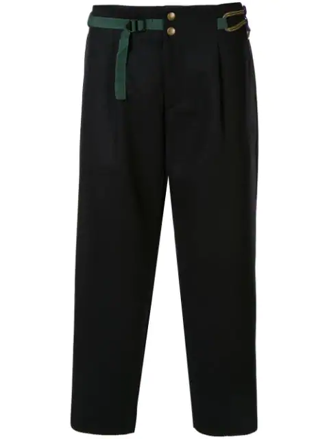 Kolor Klassische Cropped Hose In Black Modesens
