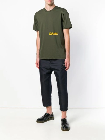 Shop Oamc Logo Printed T In Green