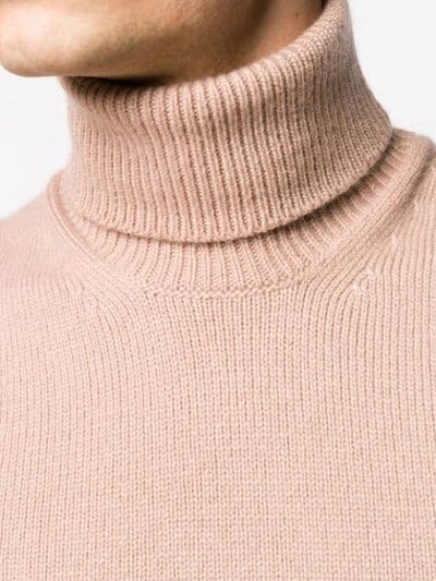 TOM FORD ROLL NECK JUMPER - 粉色