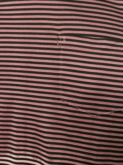 Shop Lanvin Striped Pocket T