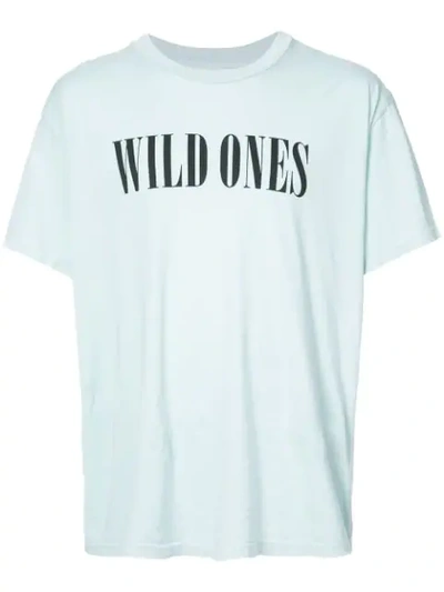 Shop Amiri Wild Ones T-shirt In Blue