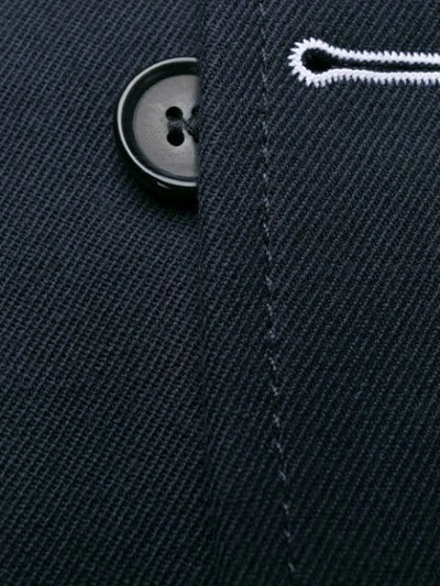 Shop Comme Des Garçons Flap Pocket Blazer In Blue