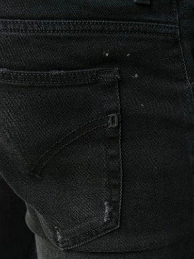 Shop Dondup Distressed Slim-fit Jeans In Black