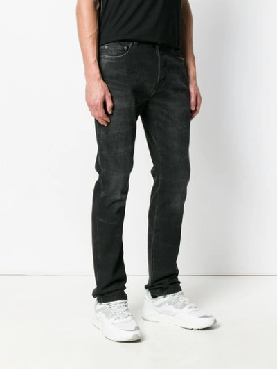 Shop Valentino Straight Leg Jeans In Black