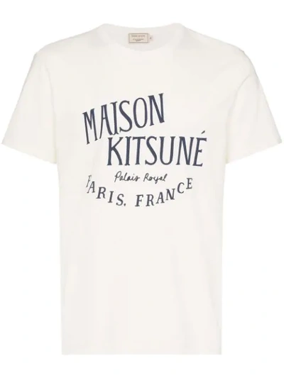 Shop Maison Kitsuné White Logo T