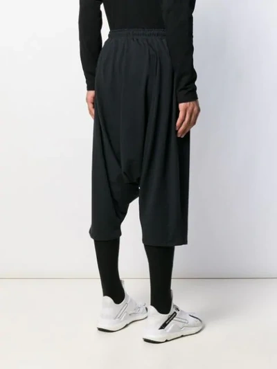 Shop Alchemy Drawstring Drop-crotch Trousers In Black