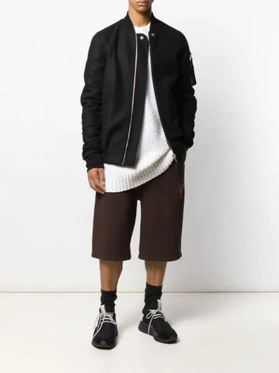 Shop Rick Owens Oversized Bomber Jacket In Black