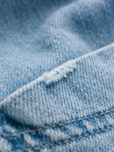 Shop Tommy Hilfiger Logo Denim Shirt In Blue