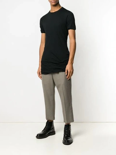 Shop Rick Owens Sysyphus Double T-shirt In Black