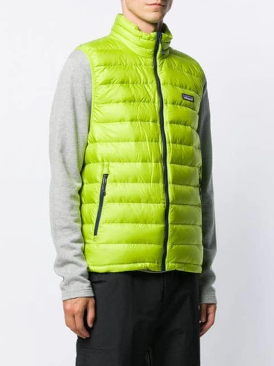 Shop Patagonia Down Sweater Vest In Green