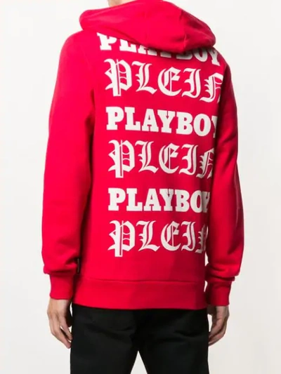 Shop Philipp Plein X Playboy Cover Hoodie In Red