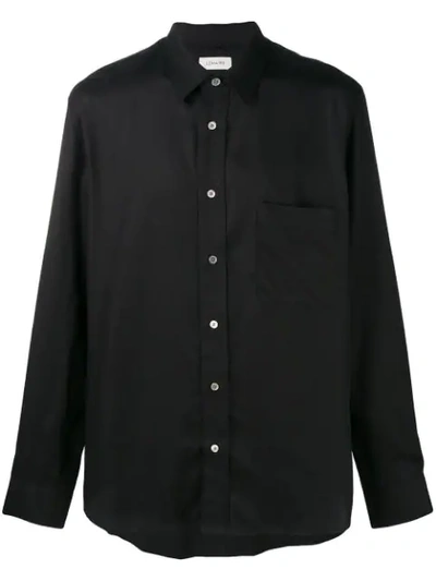 Shop Lemaire Oversized Shirt - Black