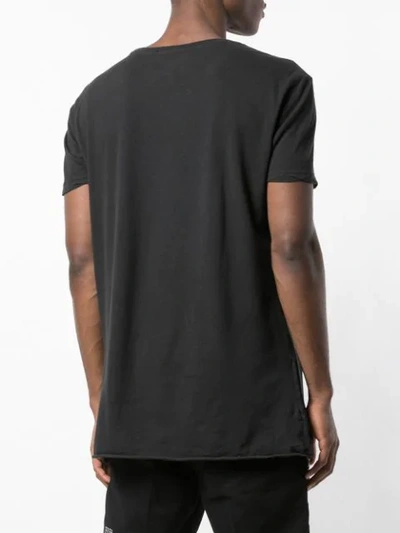 Shop Ksubi Seeing Lines Plain T-shirt In Black