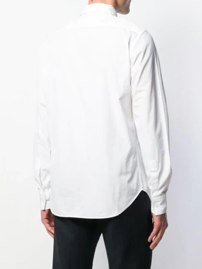 Shop Aspesi Front Pocket Detail Shirt In White