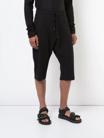 Shop Individual Sentiments Casual Long Shorts In Black