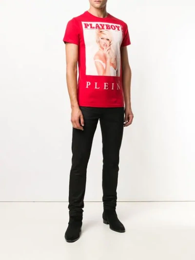 Shop Philipp Plein Ss Playboy T In Red