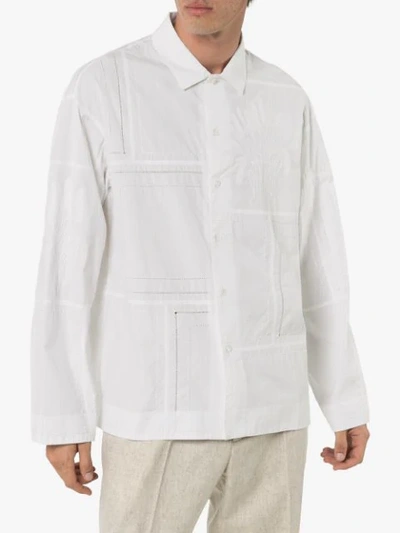 Shop Jacquemus Mouchoirs Cotton Shirt In White