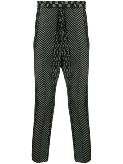 Shop Haider Ackermann Cropped Low Crotch Trousers In Grey