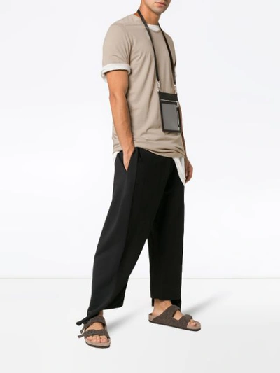 Shop Rick Owens Pearl Level Short Sleeve Cotton T Shirt In Neutrals