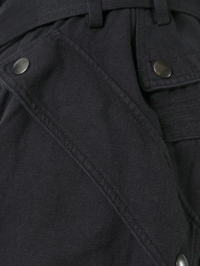 Faith Connexion Straight-leg Cargo Trousers In Black