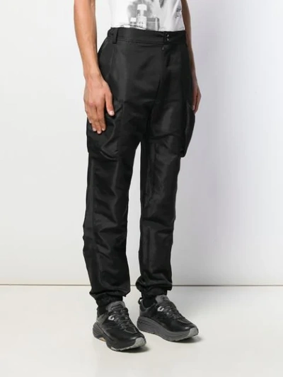 Shop D.gnak By Kang.d Tailored Cargo Pants In Black