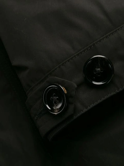 Shop Dondup Hooded Parka Coat In Black