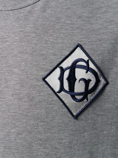 Shop Dolce & Gabbana Logo Patch T-shirt In Grey