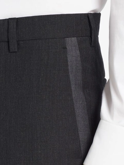 Shop Prada Tailored Cropped Trousers In Grey