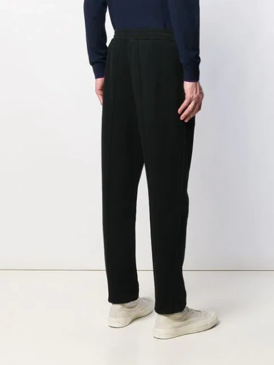 Shop Stella Mccartney Front Seam Track Pants In 1000 Black