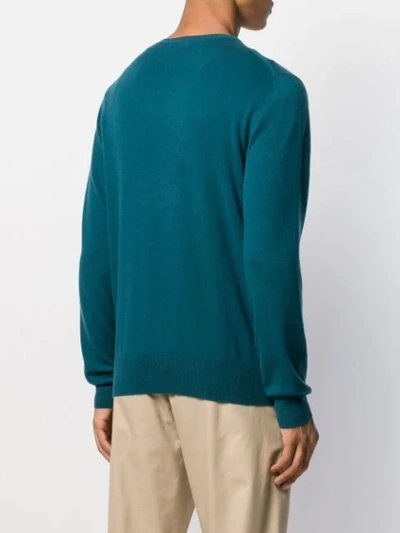 Shop N•peal The Oxford Round Neck Jumper In Green